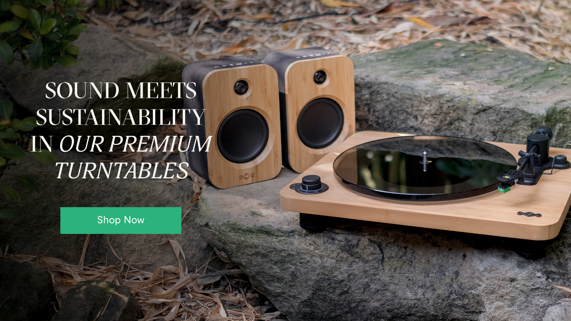 Sound Meets Sustainability in our Premium Turntables